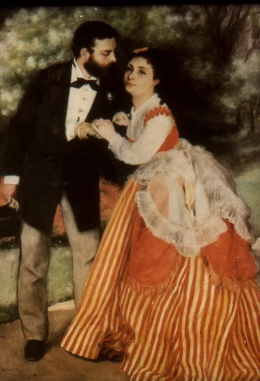 Диапозитивы. Живопись. Огюст Ренуар. 20 цветных слайдов в картонных рамках. Буклет.