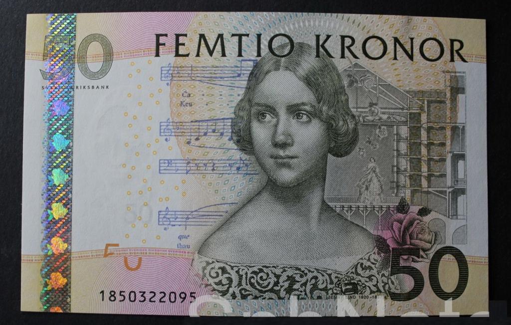 Швеция 50 крон 2011 UNC
