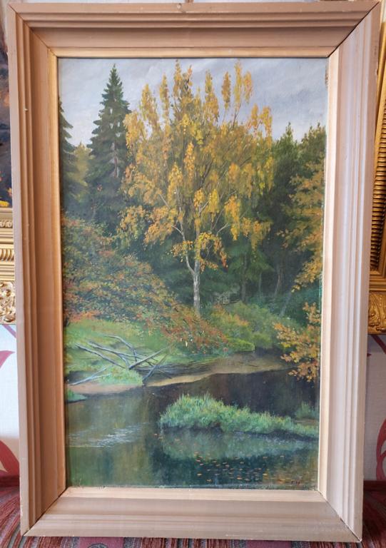 Картина масло картон.