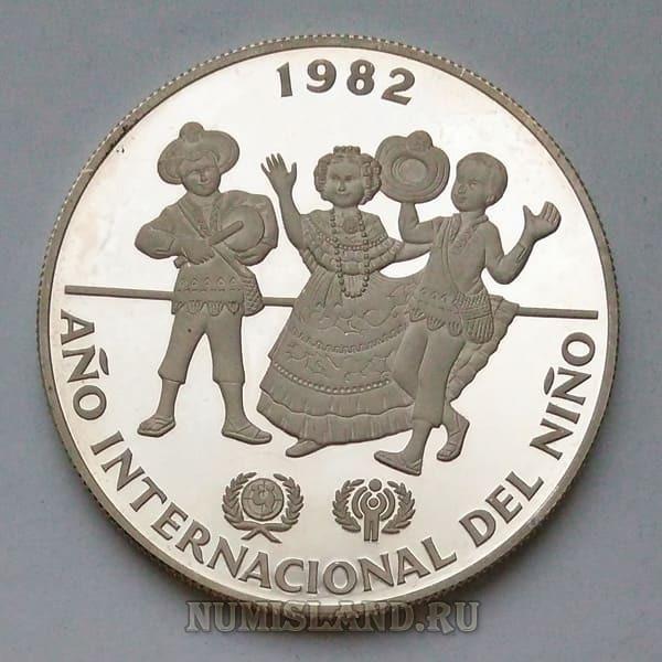 Панама 10 бальбоа 1982 PROOF Год детей