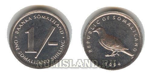 Сомалиленд 1 шиллинг 1994 UNC Птица