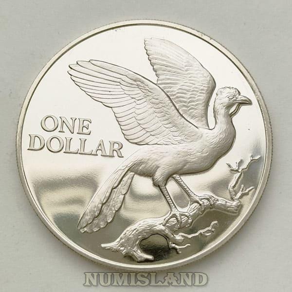 Тринидад и Тобаго 1 доллар 1972 PROOF 10 лет независимости