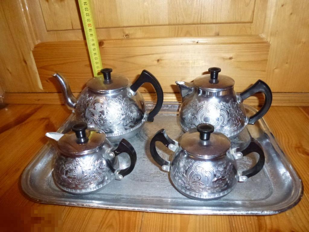 ЧАЙНЫЙ КОФЕЙНЫЙ НАБОР 50 ЛЕТ СССР АГИТАЦИЯ "