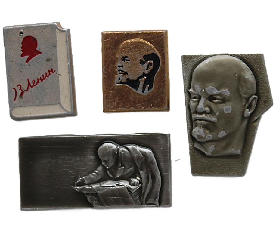 СССР нагрудный знак «ЛЕНИН» (набор из 4 знаков)