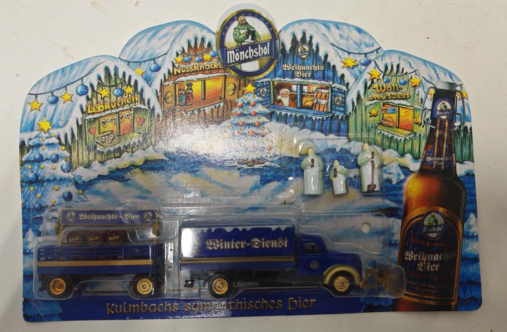 модель фура грузовик реклама пиво Monchshof Германия С Новым Годом !