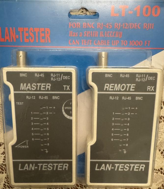 Универсальный тестер LAN-TESTER LT-100 для проверки проводки и линий связи