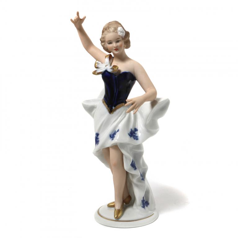 Фарфоровая фигура "Танцовщица". Wallendorf