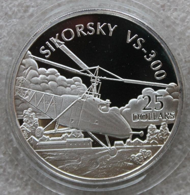 Соломоновы острова 25 $ 2003 г. Вертолет Сикорского VS - 300 Авиация