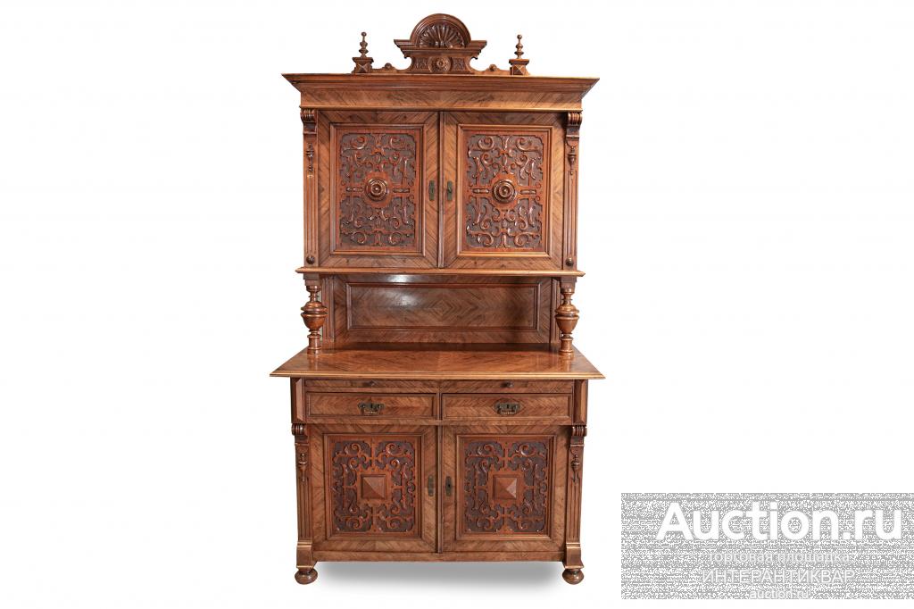 Старинный антикварный буфет «Ренессансный орнамент» 25ЗЕН004