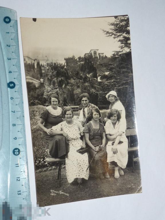 ДЕВУШКИ ГРУППОВОЕ ФОТО КРЫМ СИМЕИЗ СОВЕТСКИЕ ЛЮДИ МОДА 1937 Г.  **