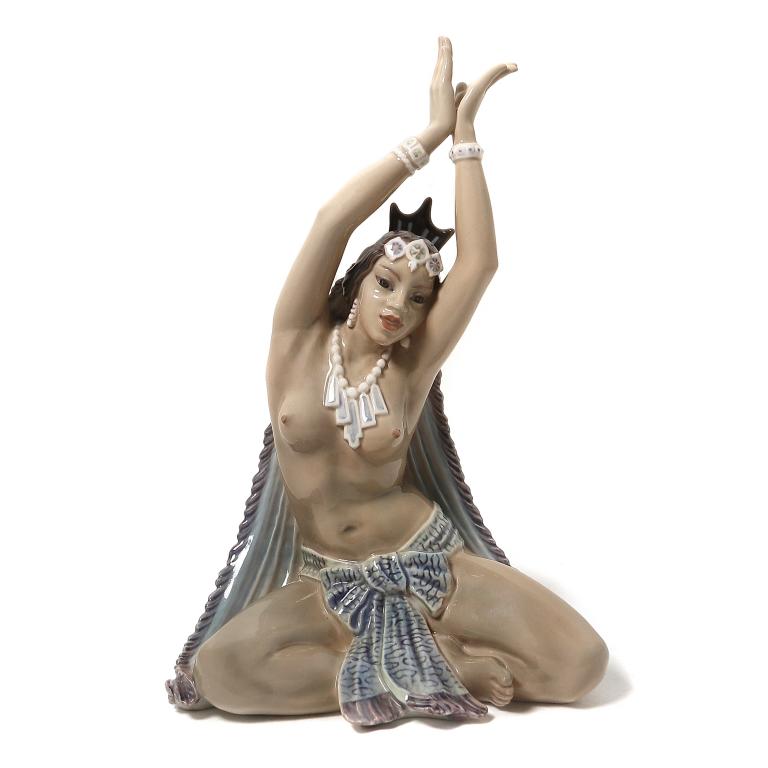 Фарфоровая фигура "Индийская танцовщица". Dahl Jensen