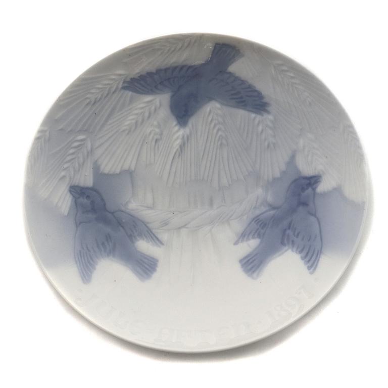 Рождественская фарфоровая тарелка. Bing & Grondahl