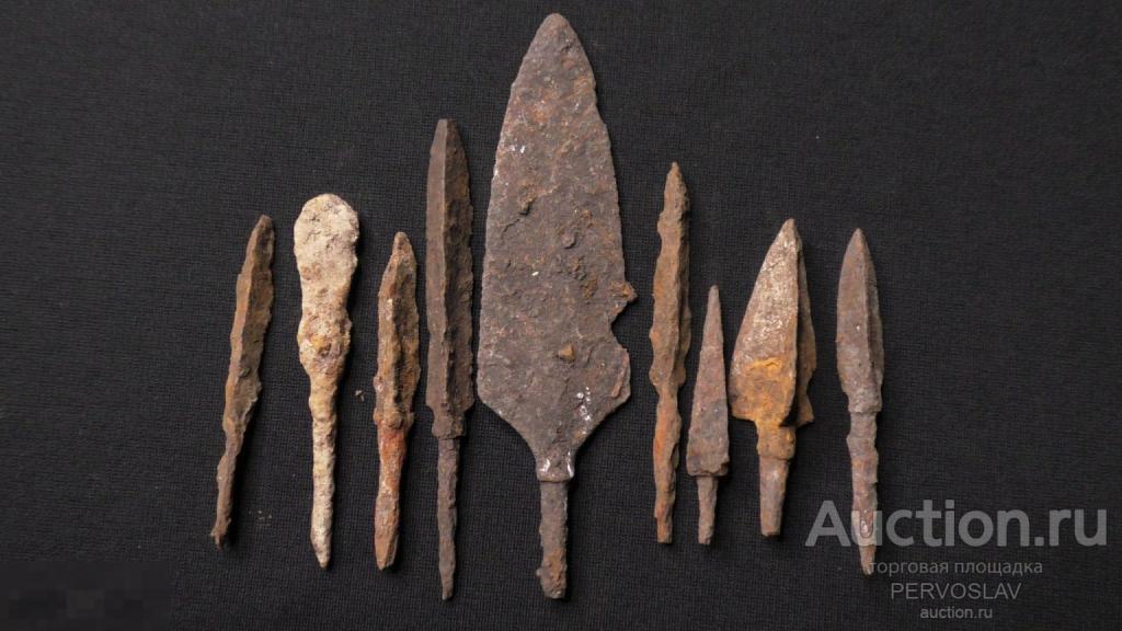 Древние железные наконечники стрел Скифы Сарматы Аланы Не тронуты! Оригиналы!