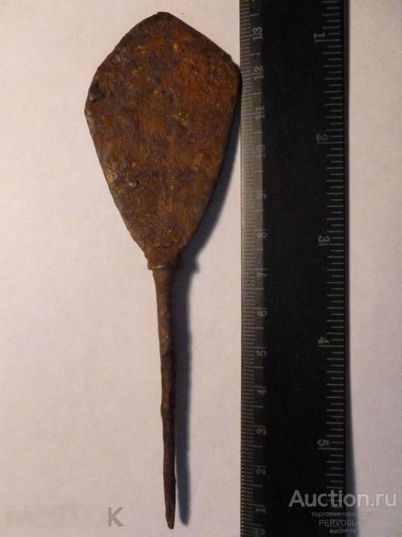 Древний большой наконечник. Железо, состояние. Скифы Сарматы Аланы? Оригинал!!!