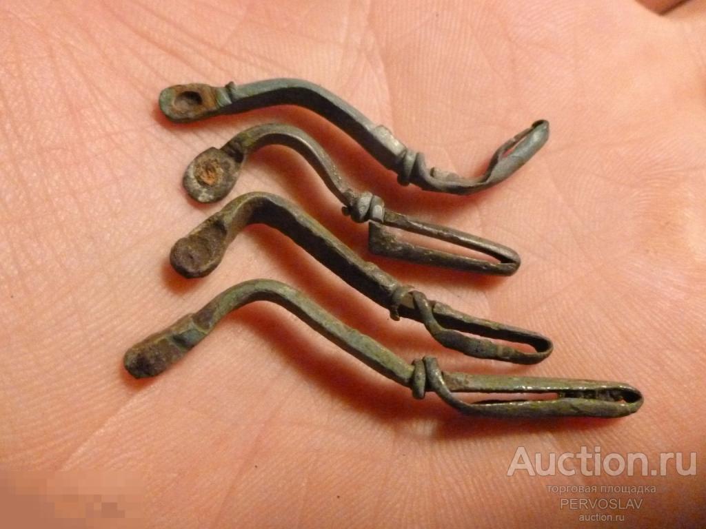 Бронзовые древние фибулы . Скифы Сарматы Аланы Оригинал!