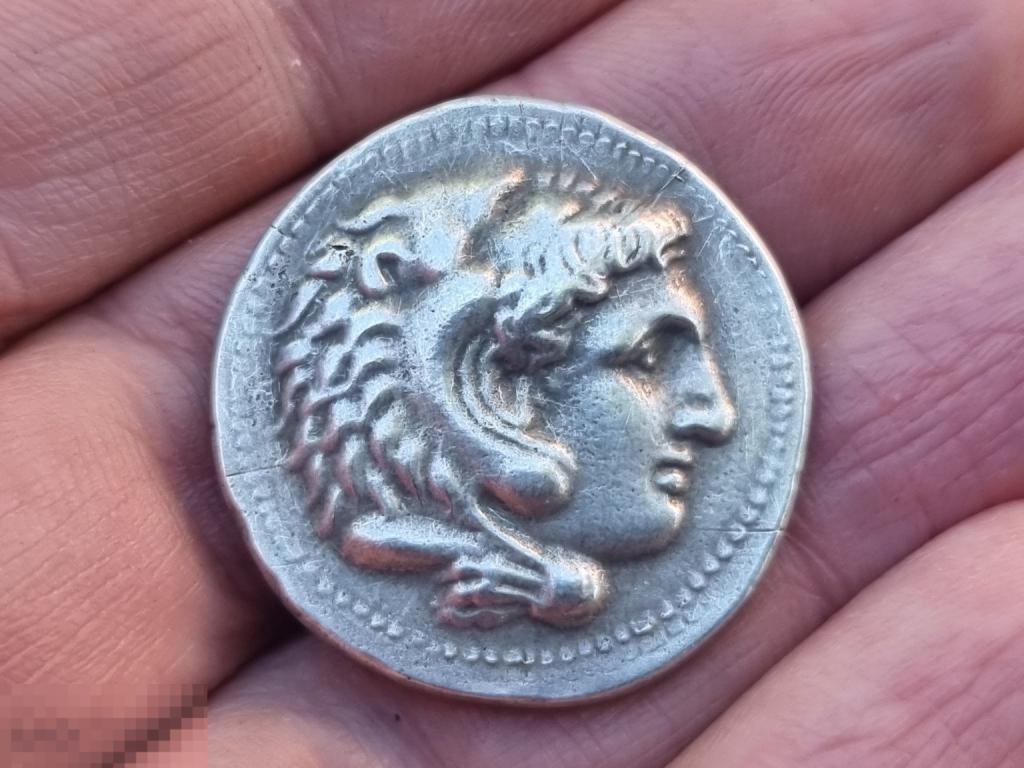 Античная монета Тетрадрахма.Греция.Серебро