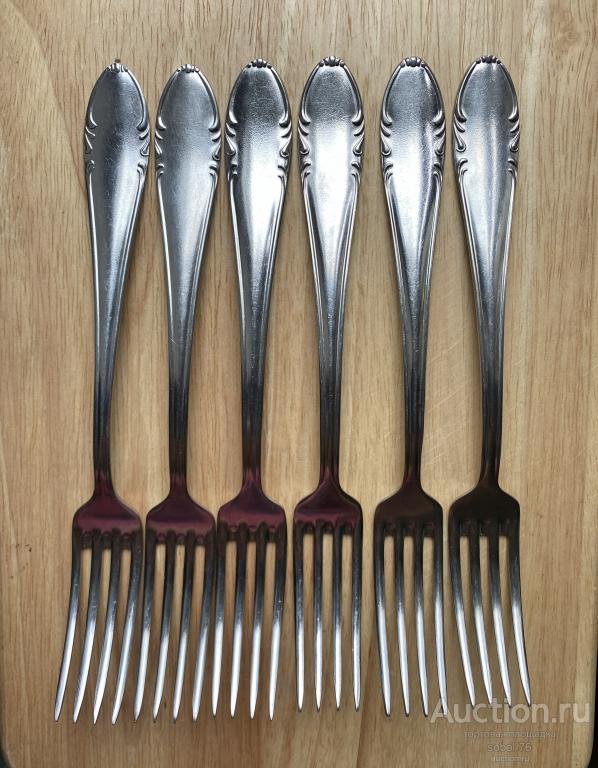 Столовые вилки Электросталь ранняя нержавейка СССР клеймо ЭТиС