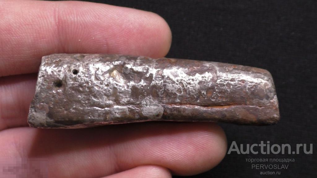 Полтина от Гривны Новгородская с буквоподобными насечками, Серебро Экспертное заключение Моисеенко.