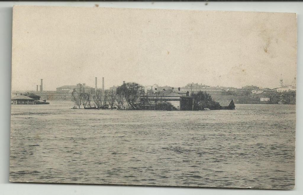 антикварная.  НАВОДНЕНИЕ В МОСКВЕ.В АПРЕЛЕ 1908г. ДОРОГОМИЛОВО.. вид.супер.