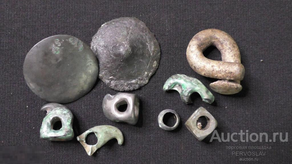 Древние бронзовые предметы. Пояс воина и пряжки. Оригинал!