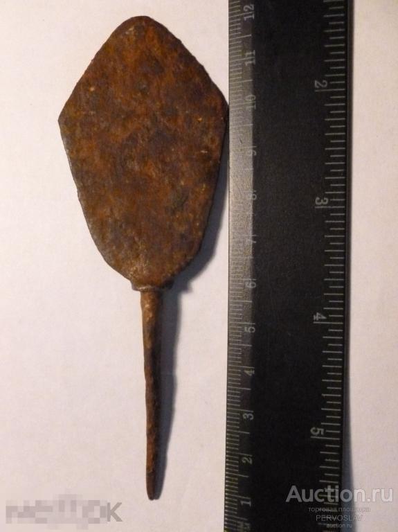 Древний большой наконечник. Железо, состояние. Скифы Сарматы Аланы? Оригинал!!!