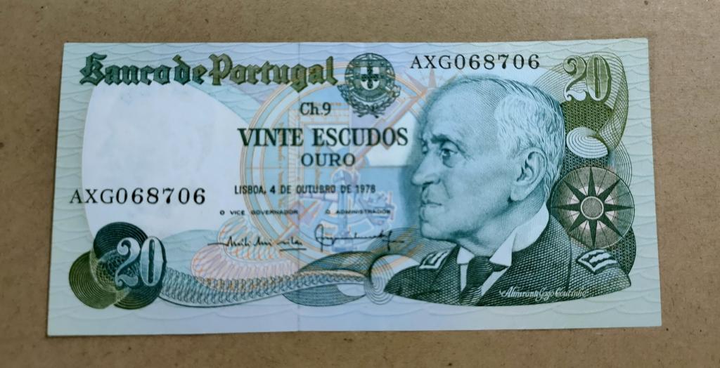 Португалия 20 эскудо 1978 год. XF+