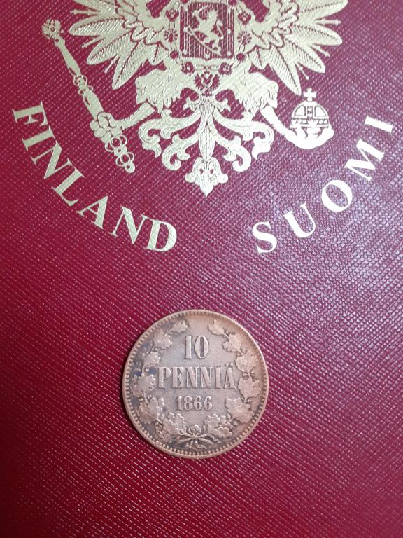 10 пенни 1866 год русская Финляндия