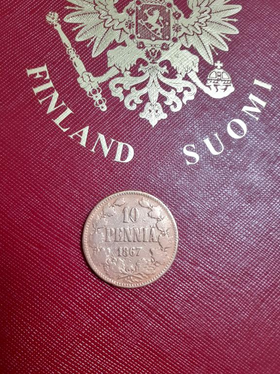10 пенни 1867 год, русская Финляндия
