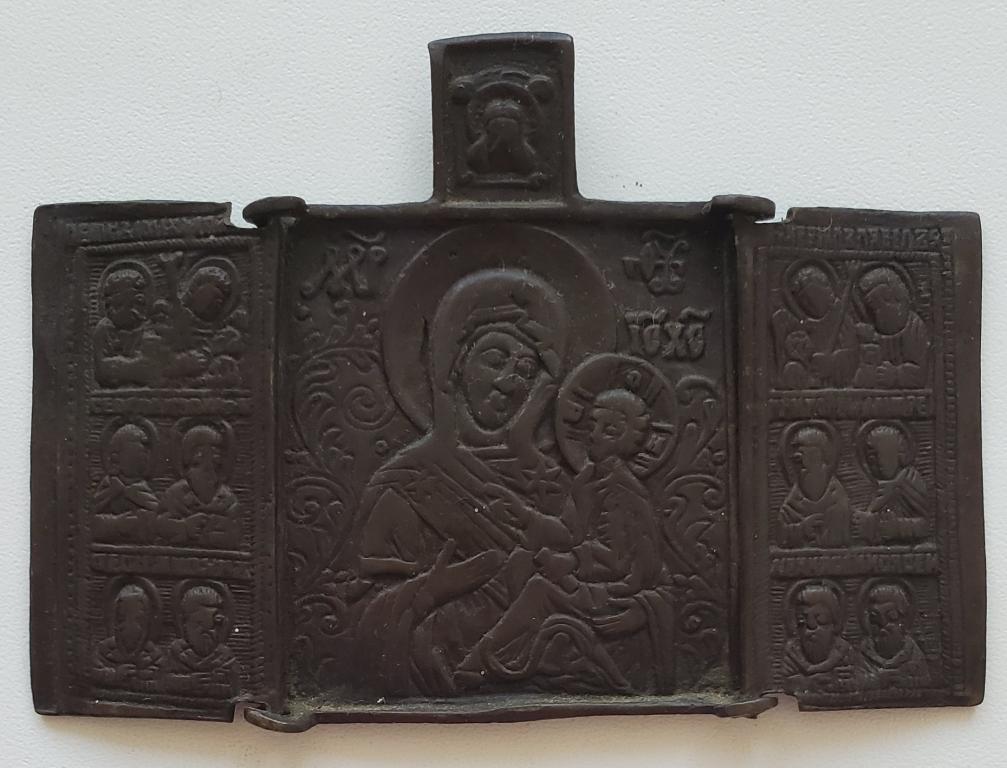 Складень Пресвятая Богородица Тихвинская, не частая R5