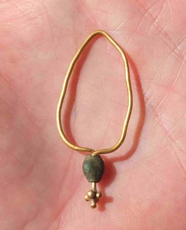 золотой кулон с крестиком, царская Россия