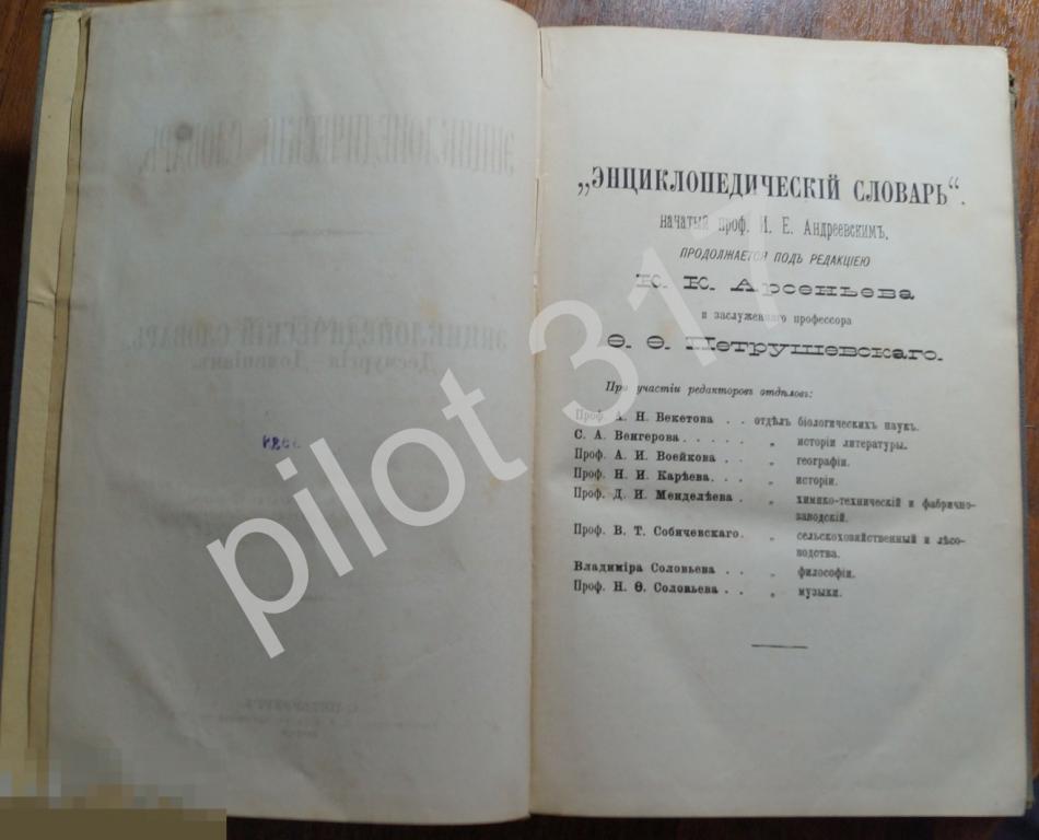 Энциклопедический словарь Том 10. 1895г. Брокгауз и Эфрон.