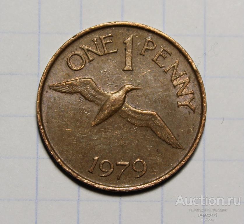 Гернси 1 пенни 1979 км#27 .