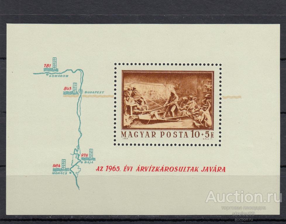 MAGYAR  ВЕНГРИЯ  1965  Воканал  Блок Сост** MNH