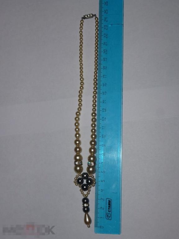 КОЛЬЕ БУСЫ ВИНТАЖ ЧЕХОСЛОВАКИЯ