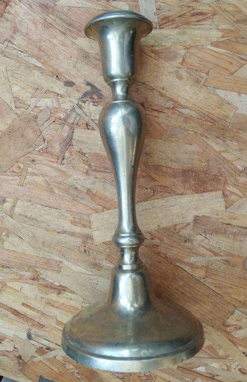 Подсвечник массивный мельхиор высота 245 мм Австрия 1900-40е гг