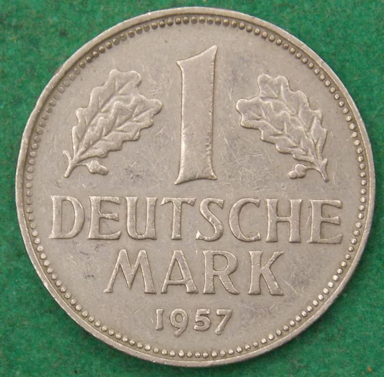 1 марка 1957 ФРГ (004072)