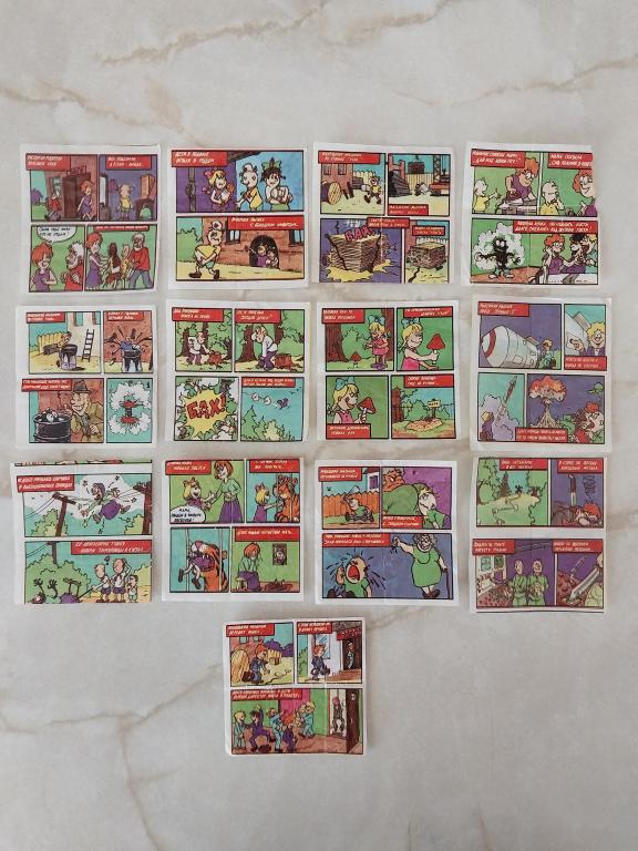 Вкладыши страшилки редкие лотом см описание