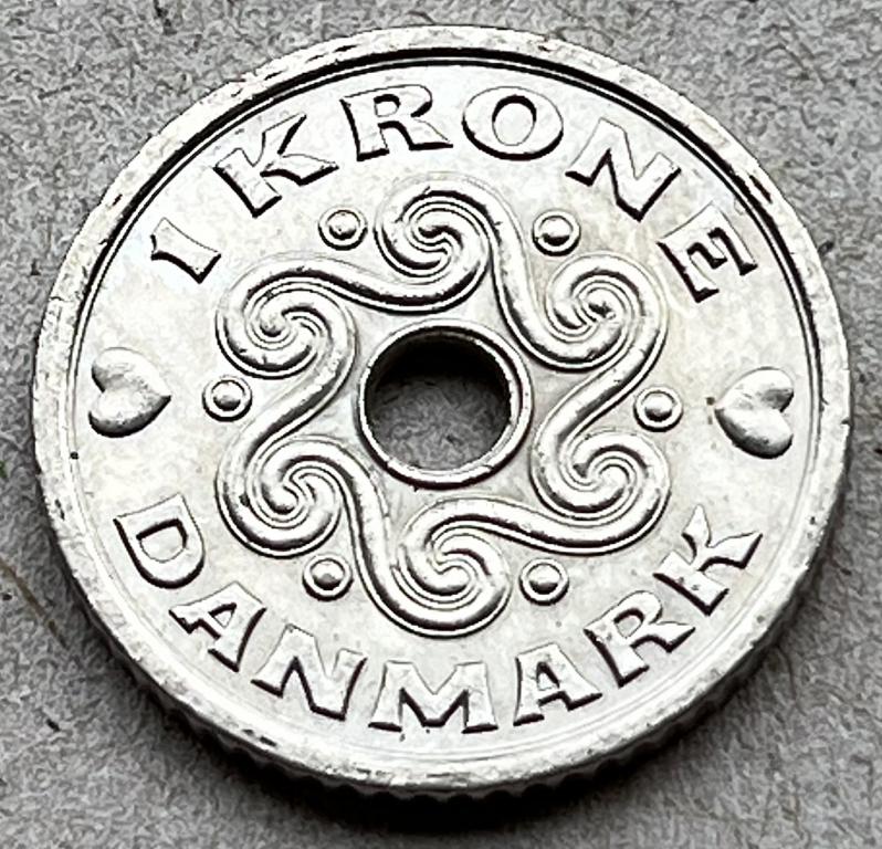 ДАНИЯ 1 КРОНА 2007 ГОД (КЛ)