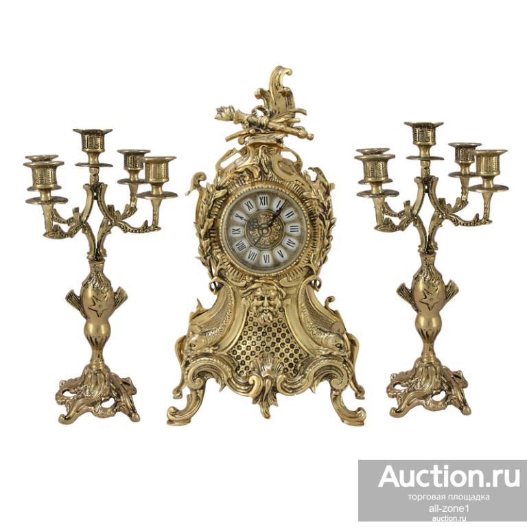Часы каминные с канделябрами КАРРАНКО ТАПАДО