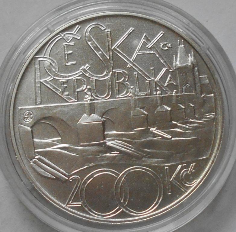 200 крон 2007 год чехия серебро