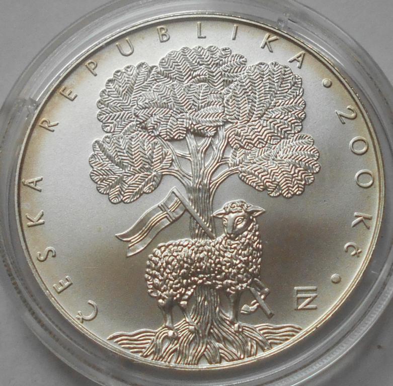 200 крон 2007 год чехия серебро