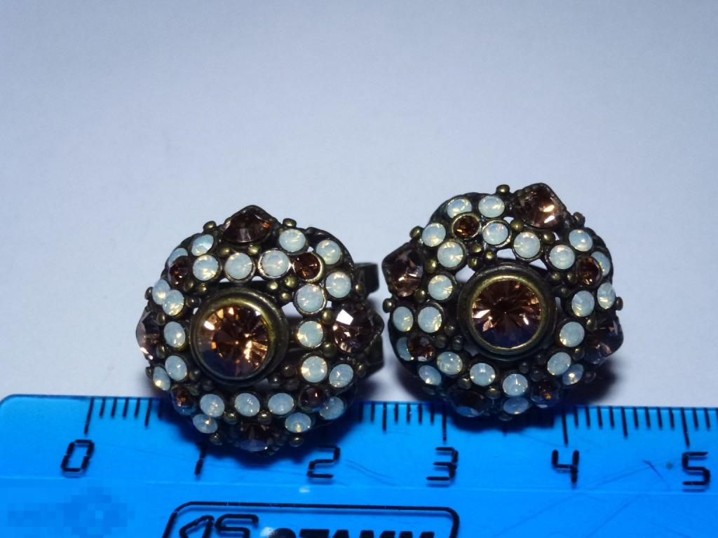 СЕРЬГИ ВИНТАЖ БИЖУТЕРИЯ