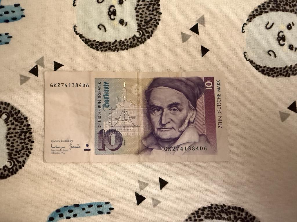 Германия (ФРГ). 10 марок 1993 г. Нечастый год.
