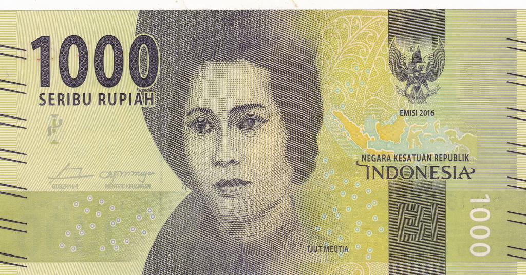 Индонезия 1000 рупий 2016 пресс UNC