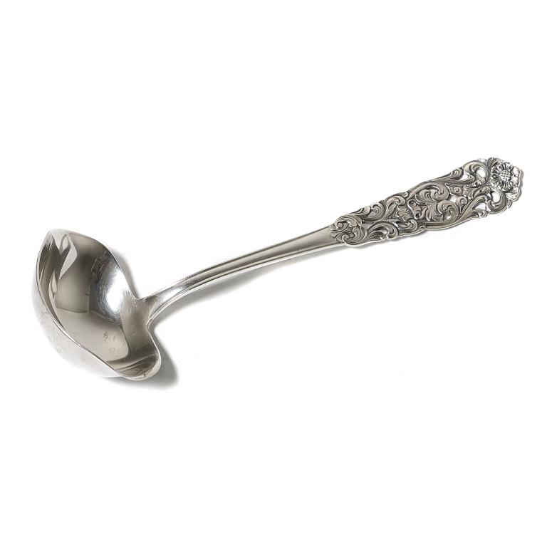 Серебряный половник для соусов. Норвегия