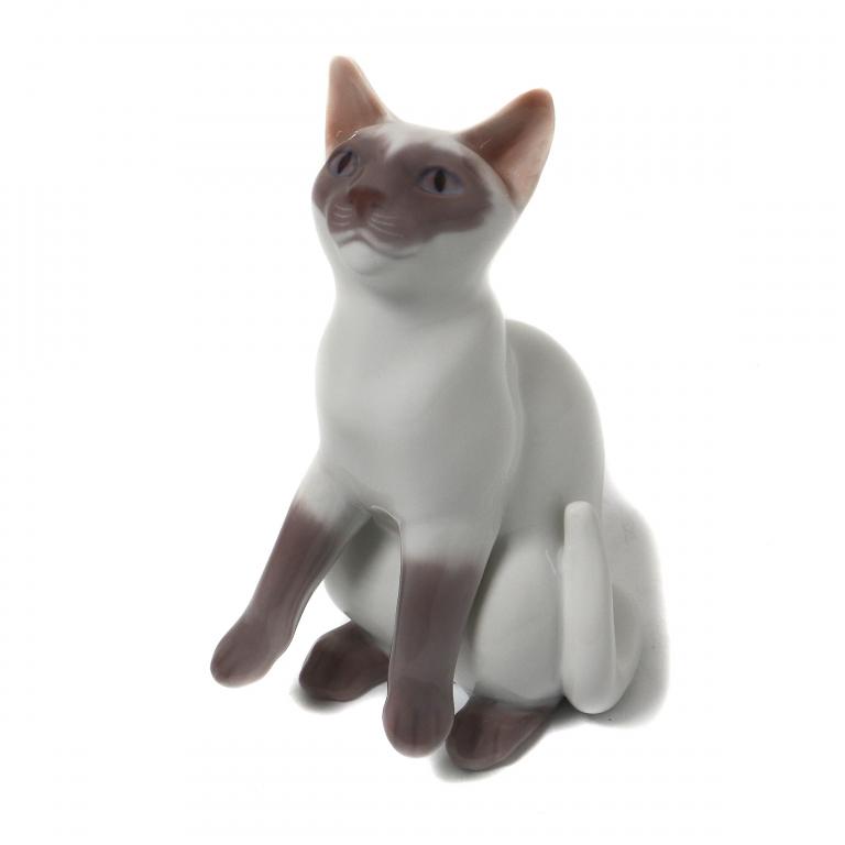 Фарфоровая фигура Сиамская кошка. Bing & Grondahl