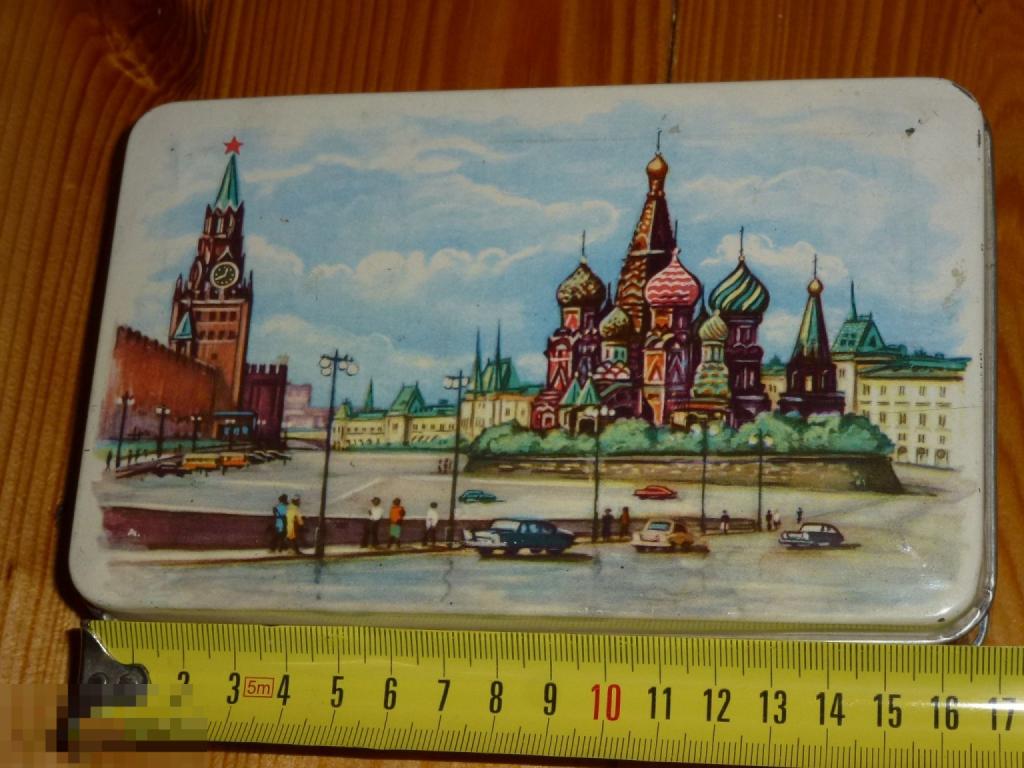 КОРОБКА ЖЕСТЯНАЯ КРЕМЛЬ МОСКВА