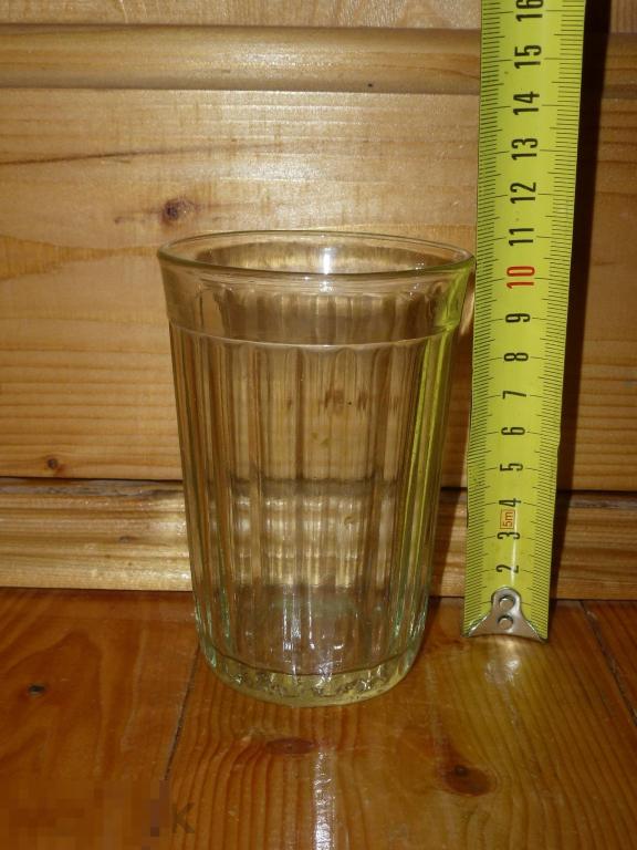 СТАКАН ГРАНЕНЫЙ СТОПКА СТЕКЛО КЛЕЙМО MADE IN USSR