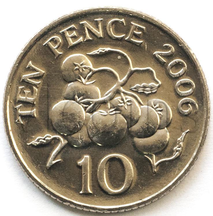 Гернси 10 пенсов 2006 Томаты UNC 44591