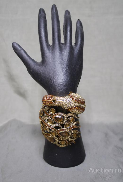 Браслет Жар-птица, раздвижной, металл, вставки  (9)